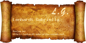 Lenhardt Gabriella névjegykártya